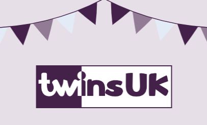 TwinsUK logo with bunting above